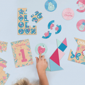 Tinyme Pretty Jigsaws. 4 Boxed Puzzle Set