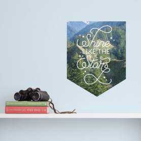 Shine Like The Stars Banner Decal
