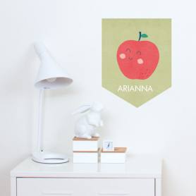 Adorable Apple Banner Decal